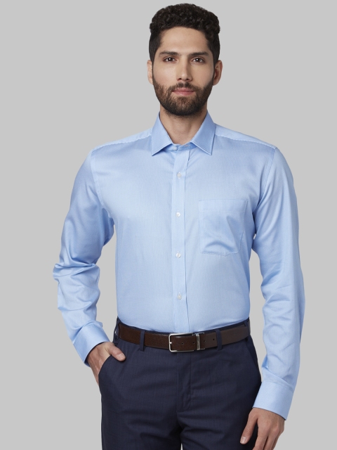 

Park Avenue Men Blue Regular Fit Solid Formal Shirt
