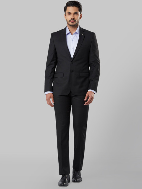 

Raymond Men Black Single-Breasted Formal Suit
