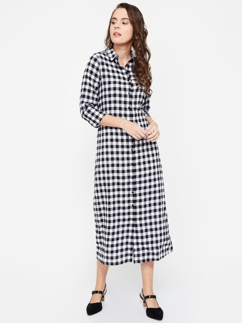

Ginger by Lifestyle Women Black Shirt Dress