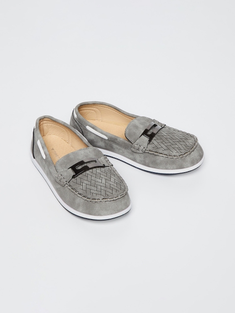 

Fame Forever by Lifestyle Boys Grey Textured Boat Shoes