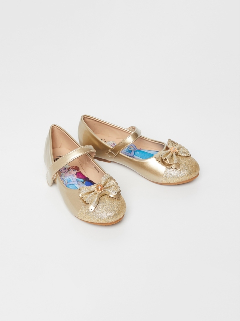 

Fame Forever by Lifestyle Girls Gold-Toned Solid Ballerinas