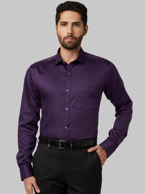 

Park Avenue Men Violet Slim Fit Solid Formal Shirt