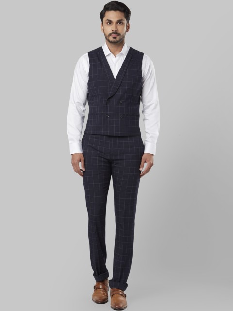 

Raymond Men Navy Blue Single-Breasted Formal Suit