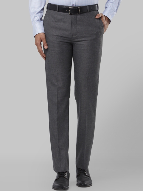 

Raymond Men Grey Regular Fit Solid Formal Trousers