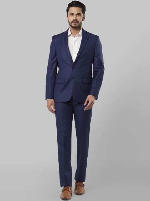 

Raymond Men Navy Blue Single-Breasted Formal Suit