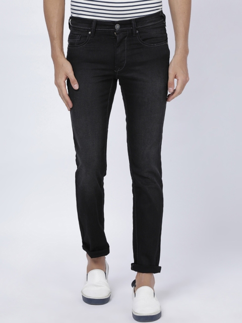 

Llak Jeans Men Black Skinny Fit Mid-Rise Clean Look Stretchable Jeans
