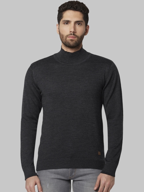 

Park Avenue Men Black Solid Woolen Sweater