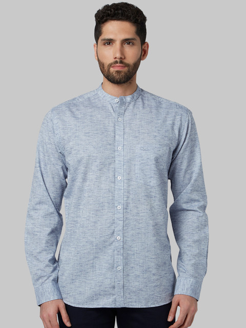 

Park Avenue Men Blue Regular Fit Solid Casual Shirt