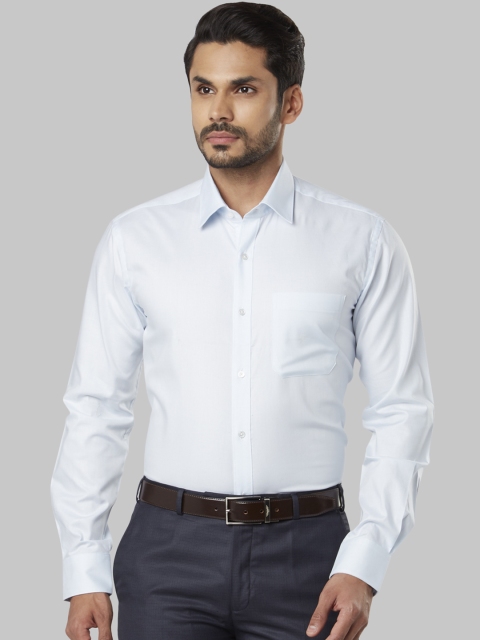 

Raymond Men Blue Regular Fit Solid Formal Shirt