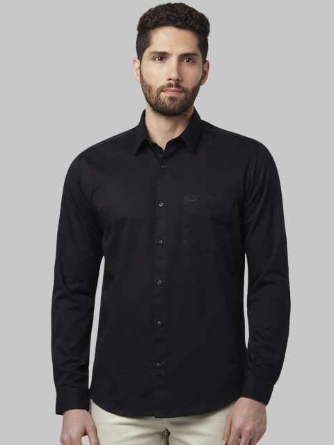 

Park Avenue Men Black Slim Fit Solid Casual Shirt