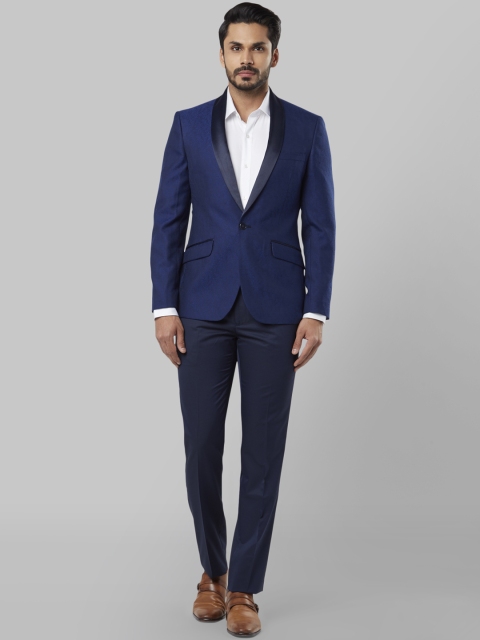 

Raymond Men Navy Blue Single-Breasted Formal Suit