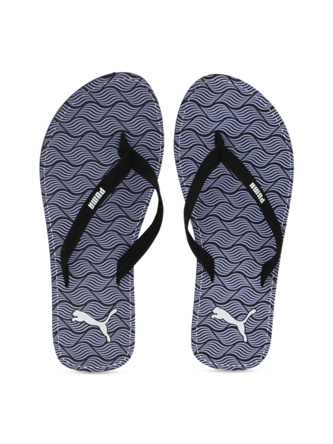 Puma Women Black Printed Thong Flip-Flops