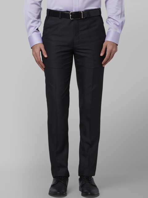 

Park Avenue Men Black Regular Fit Solid Formal Trousers