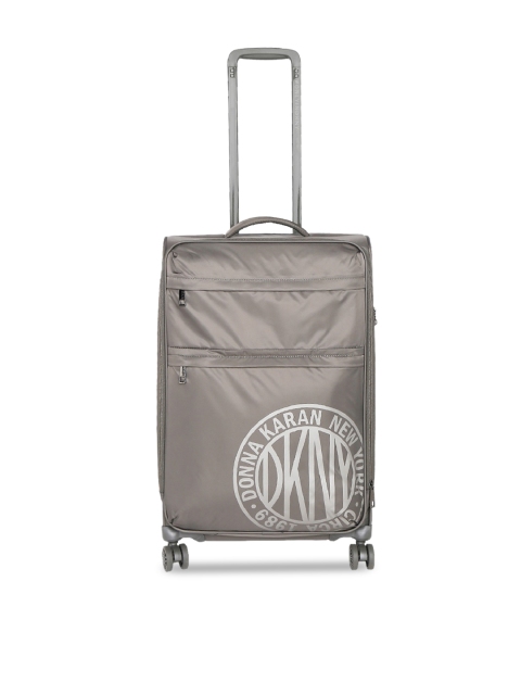 

DKNY Unisex Charcoal Solid Urban Sport Soft-Sided Medium Trolley Suitcase