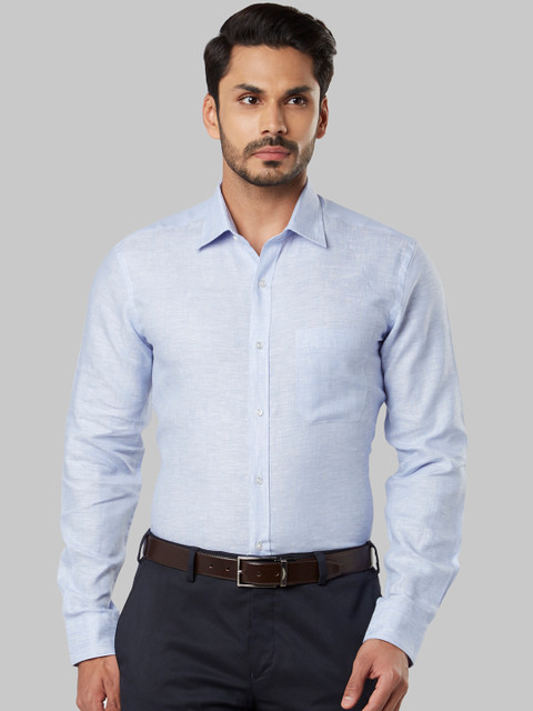 

Raymond Men Blue Regular Fit Solid Formal Shirt