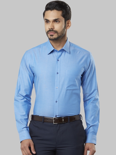 

Raymond Men Blue Slim Fit Solid Formal Shirt