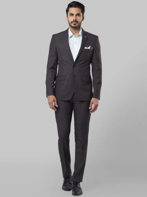 Raymond Men Grey Single-Breasted Formal Suit
