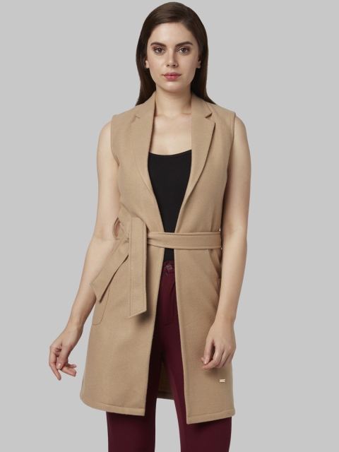 

Park Avenue Woman Beige Solid Jacket