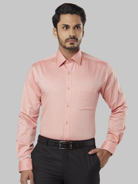 

Raymond Men Orange Slim Fit Solid Formal Shirt