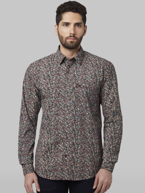 

Park Avenue Men Brown Slim Fit Printed Casual Shirt