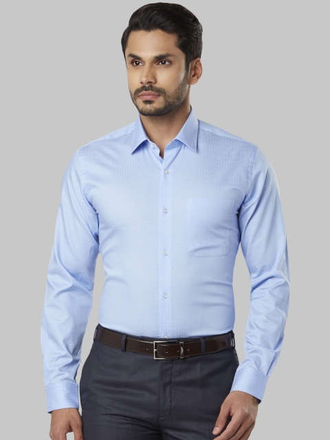 

Raymond Men Blue Regular Fit Solid Formal Shirt