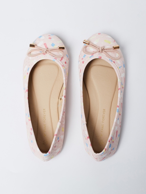 

Fame Forever by Lifestyle Girls Pink Printed Ballerinas