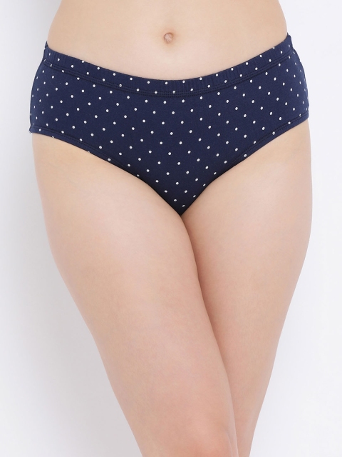 

Clovia Women Navy Blue Printed Hipster Briefs PN3076A08