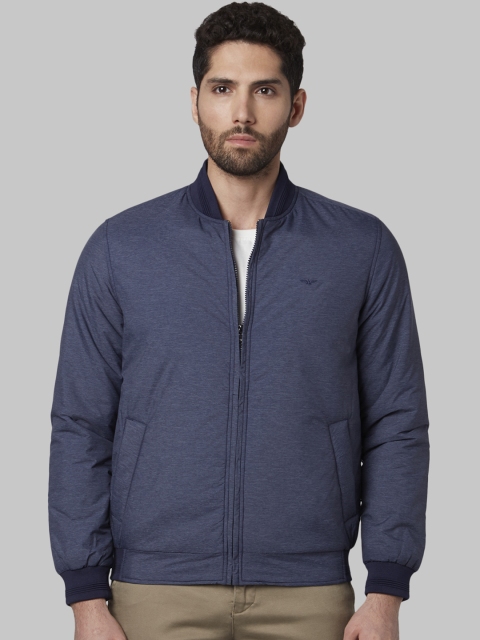 

Park Avenue Men Blue Solid Padded Jacket