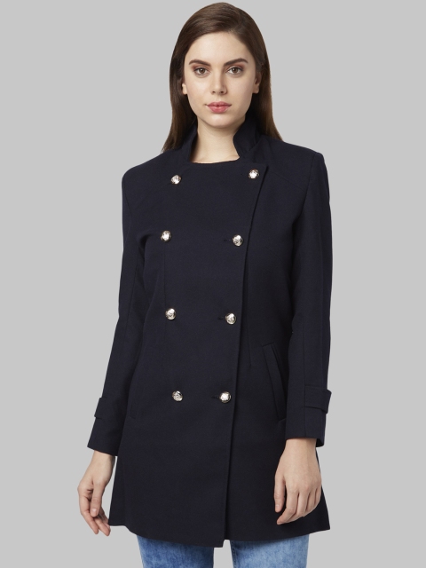 

Park Avenue Woman Blue Solid Jacket