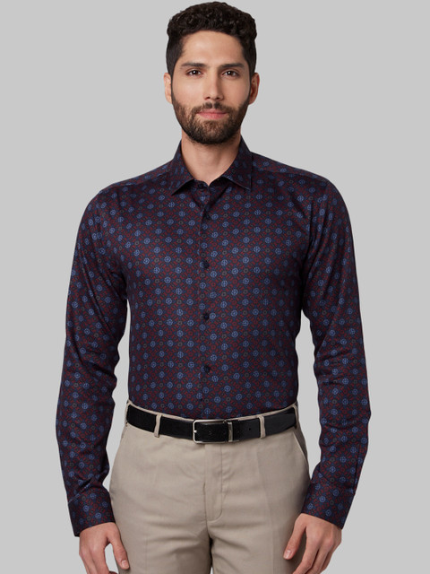 

Park Avenue Men Blue Slim Fit Printed Formal Shirt