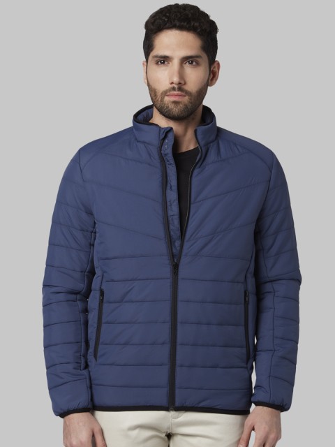 

Park Avenue Men Blue Solid Puffer Jacket