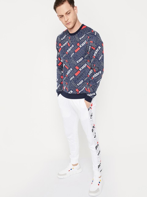

Kappa Men Blue Printed Sweatshirt