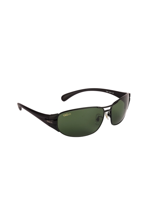 

TAG EYE Unisex Rectangle Sunglasses TE003TAG254, Green