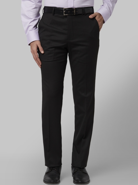 

Park Avenue Men Black Regular Fit Solid Formal Trousers