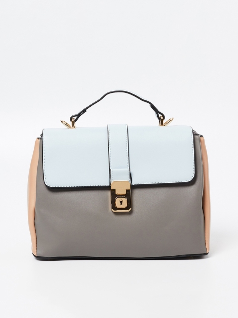 

CODE by Lifestyle Blue & Grey Colourblocked Handheld Bag