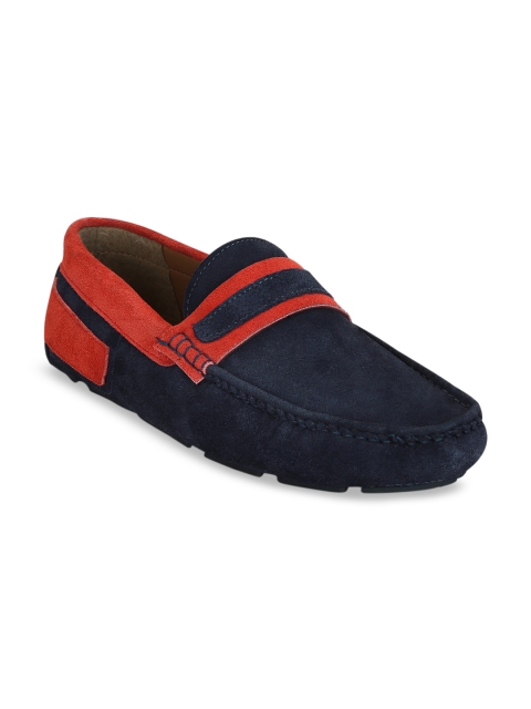 

Kielz Men Navy Blue & Red Loafers