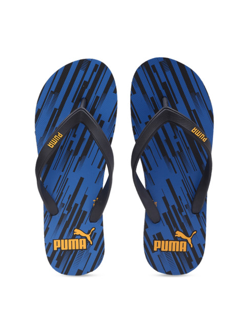 

Puma Men Black & Blue Printed Thong Flip-Flops