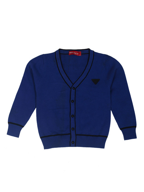 

Noddy Boys Blue Solid Cardigan