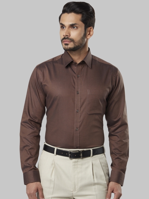

Raymond Men Brown Slim Fit Solid Formal Shirt