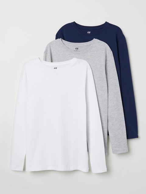 

H&M Boys 3-pack Jersey T-shirt, Blue