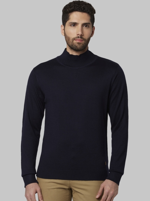 

Park Avenue Men Blue Solid Sweater