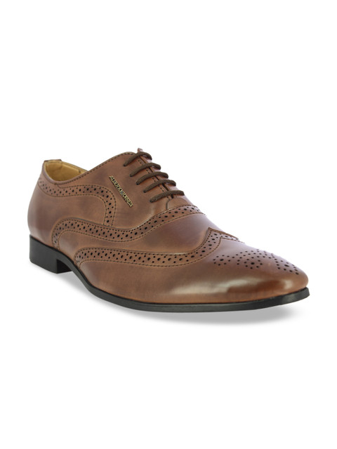 

Alberto Torresi Men Brown Solid Formal Brogues
