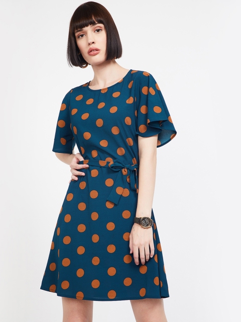 

Bossini Women Teal Blue A-Line Dress