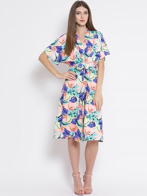 

Oxolloxo Women Multicoloured A-Line Dress, Multi