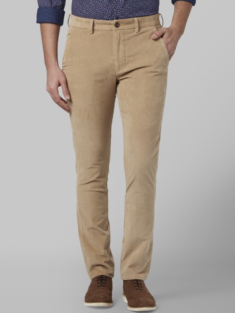 

Park Avenue Men Beige Regular Fit Solid Regular Trousers