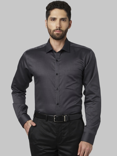 

Park Avenue Men Grey Slim Fit Solid Formal Shirt