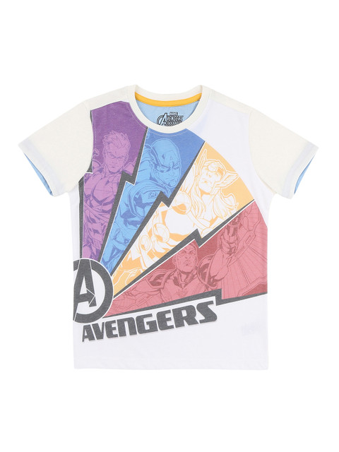 

Colt Boys Multicoloured Printed Avengers Round Neck T-shirt, Multi