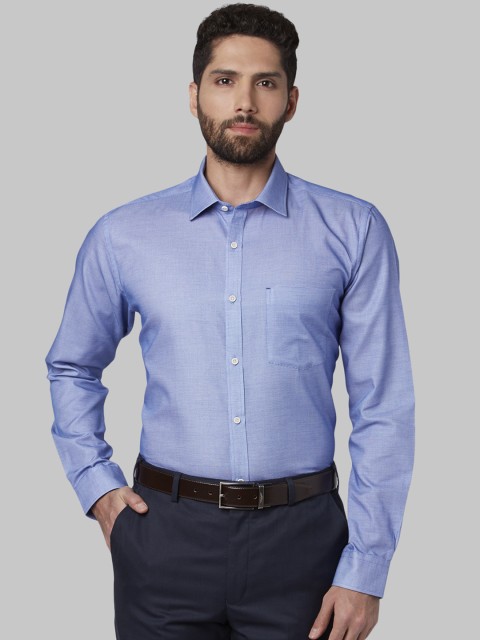 

Park Avenue Men Blue Slim Fit Solid Formal Shirt