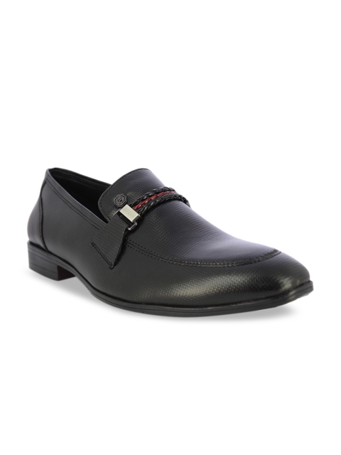 

Alberto Torresi Men Black Textured Formal Loafers