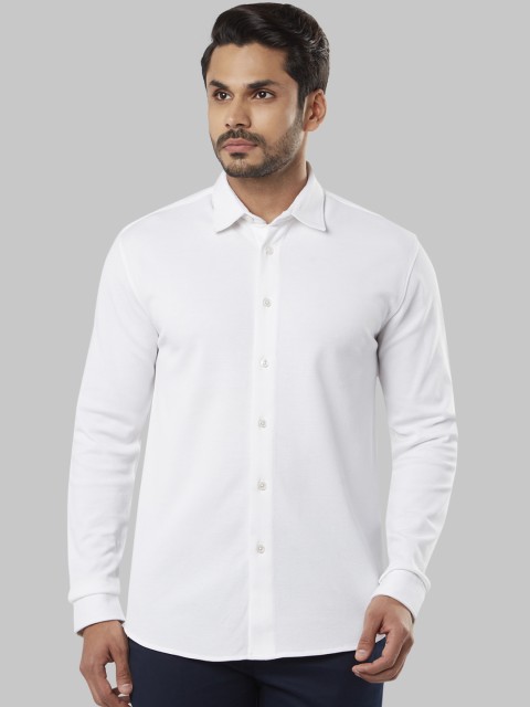 

Raymond Men White Slim Fit Solid Casual Shirt